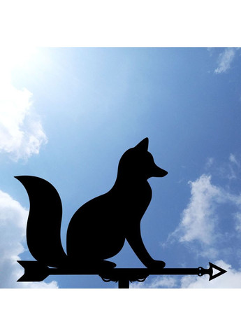 Флюгер Лисиця, флюгер на дах з металу 2 мм. No Brand (368896361)