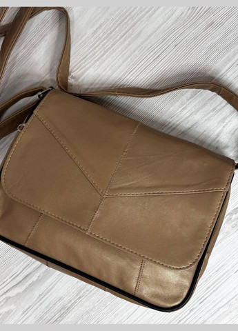 Женская сумочка коричневая натуральная кожа 104060 No Brand (326738351)