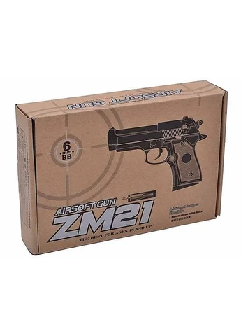 Іграшковий металевий пістолет (Beretta 92) на пластикових кульках 6мм ZM21 CYMA (388959923)