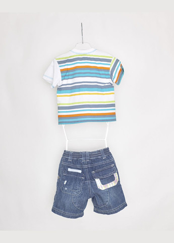 Синий летний комплект(футболка+шорты) Mandarino