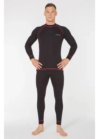 Комплект термобілизни для чоловіків ROCK,, повсякденний, чорний з червоним рядком Rough Radical (361115863)