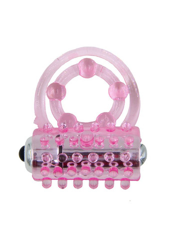 Эрекционное кольцо двойное на пенис Stay Hard 3 с вибратором для клитора и фиксатором мошонки No Brand (303908672)