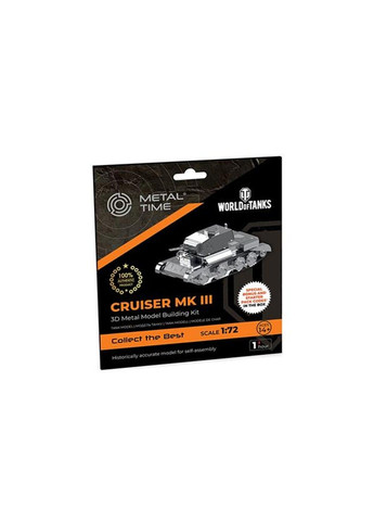 Колекційна модель-конструктор Cruiser Mk III танк World of Tanks (MT064) Metal Time (331296491)
