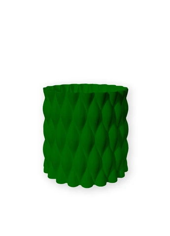 Квітковий горщик 3d, Twist Flow, круглий 11 x 10 cm, Колір Зелений 3D Lux Studio (389600137)