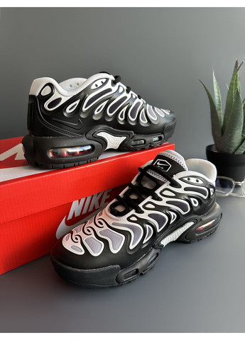 Білі кросівки чоловічі nike tn black white найк тн аір макс плюс білі демісезон No Brand