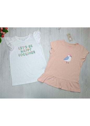 Комбінована літня футболка для дівчинки, набір 2 шт Lupilu
