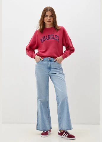 Красный свитшот Wrangler надпись (312319929)