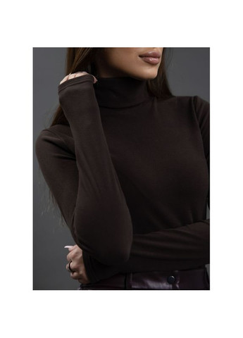 Коричневый гольф теплый, размер одежды s, цвет черный Bessa (366880390)