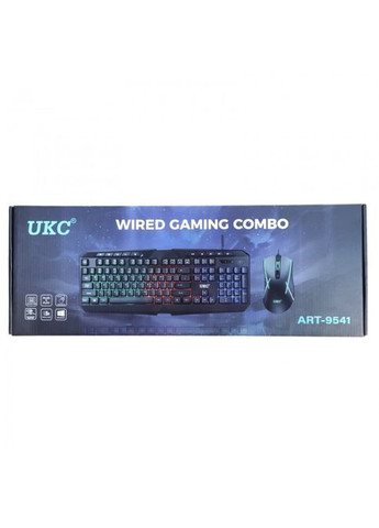 Комплект клавіатури та миші з RGB-підсвіткою 9541 від USB UKC (323485972)