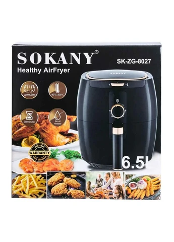 Аерогриль-фрітюрниця на 6.5 літрів 1300 Вт чорна SK8027 Sokany (390094452)