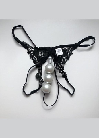 Жіночі трусики з розрізом та перлинами No Brand (325690860)