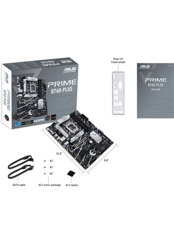 Материнська плата PRIME B760-PLUS (s1700, Intel B760) (90MB1EF0-M1EAY0) Asus (360414343)