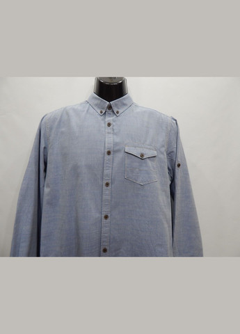 Голубой кэжуал рубашка Tom Tailor