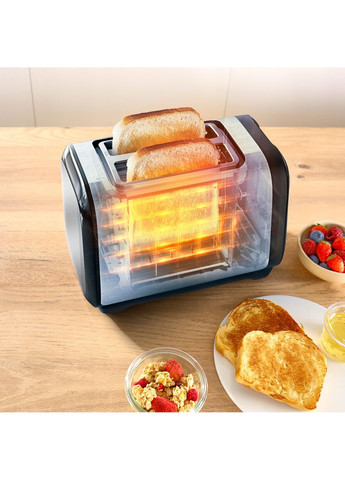 Тостер Subito 1100Вт, размораживание, щипцы, нерж. сталь, черный Tefal (362668776)