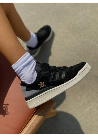 КРОСІВКИ ЖІНОЧІ ADIDAS FORUM BLACK WHITE 2 АДІДАС ФОРУМ No Brand чорні демісезони (369389461)
