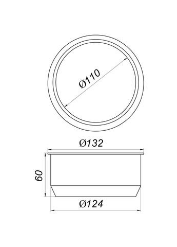 Редукция резиновая 124/110 (черная) VSplast (300223052)