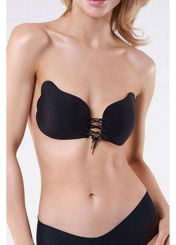 Чёрный бюстгальтер невидимка на силиконе bs-05 wow Julimex микрофибра