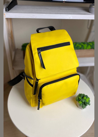 Желтый рюкзак городской женский портфель Love & Live yellow No Brand (293943096)