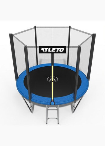 Батут дитячий з сіткою та драбинкою 252 см із м'ячиком +10 Додаткових пружин Atleto (335872125)