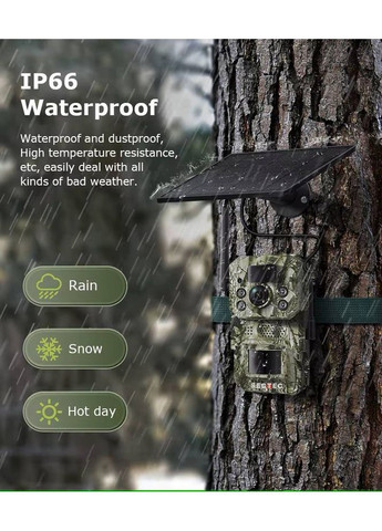 4G фотоловушка ST-HC809 (7800mAh, Солнечная панель) (1391) Sectec (361408446)