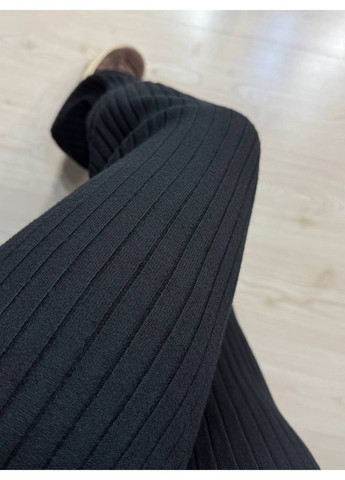 Костюм женский Joy One 376 вязаный в рубчик с кофтой на молнии и брюками палаццо No Brand (364652933)