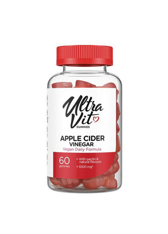 Натуральная добавка UltraVit Apple Cider Vinegar, 60 желеек VPLab Nutrition (293420808)