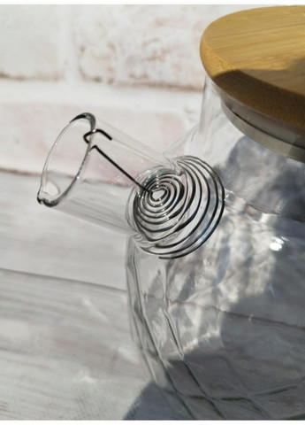 Чайник заварник 767-9-1 скляний 1.5 л Прозорий S&T (362347163)