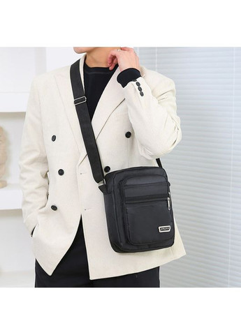 Чоловіча сумка крос-боді 10452 через плече чорна No Brand (349442116)