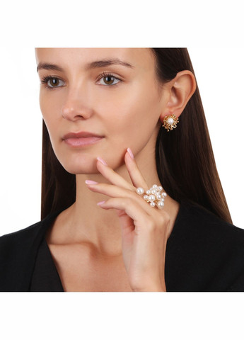 Асиметричні сережки з перлиною Корали Sincera (340465271)