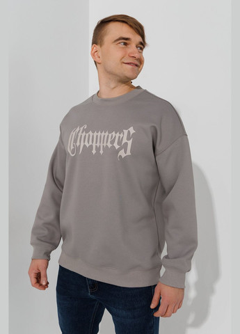 Сірий світшот з принтом чоловічий а24023мр shop (2000990874405) (364685360)