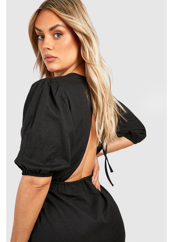 Комбінезон Boohoo однотонний чорний