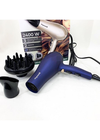 Фен VILGRAND VHD 2424TI. Цвет: голубой No Brand (350937010)