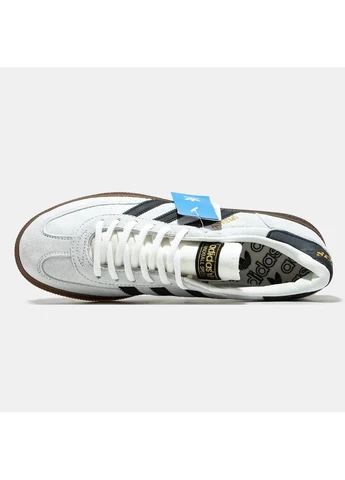 Белые летние кроссовки adidas spezial handball white black адидас специал No Brand