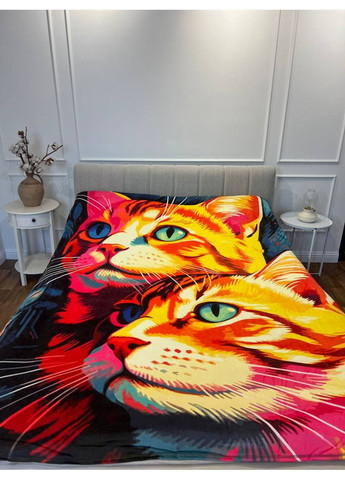 Плед 3D Картина котиків 29998 180х215 см FlexDress (368763133)