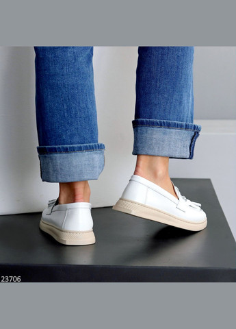 Жіночі лофери | білі (322305687)