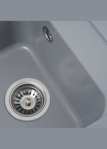 Гранітна мийка для кухні KORRADO 4050 матова Сірий металік Valeso (358059149)