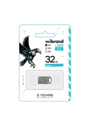 Флеш-пам'ять USB Wibrand метал 32Гб срібна No Brand (397293564)