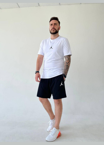 Біла 2 в 1 футболка + шорти тканина стрейч високої якості No Brand