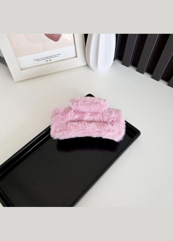 Крабик плюшевий для волосся Mirrow Квадрат Pink (L103271) No Brand (330778779)