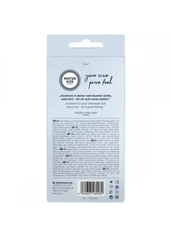 Презервативи 53mm pack of 10 Mister Size (383094565)