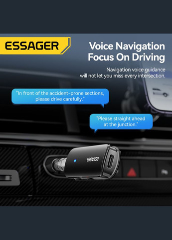 Багатофункціональний Bluetooth 5.3 аудіо адаптер EBT53-DT01-P на 3,5 мм (Aux) + слот для TF карти Essager (322581590)