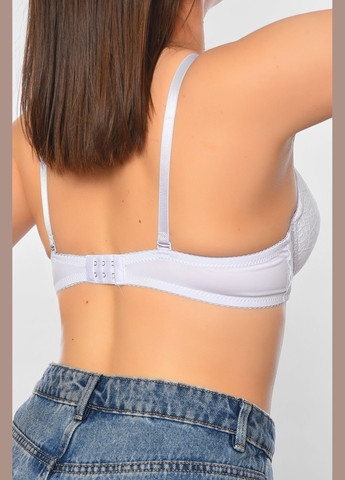 Белый бюстгальтер женский белого цвета чашка в Let's Shop полиамид