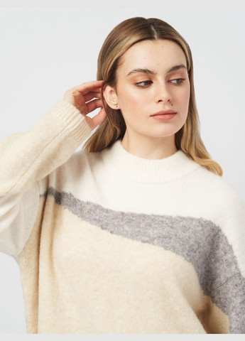Бежевий зимовий светр оверсайз H&M