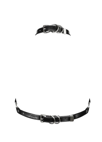 Портупея на груди A740 harness black O/S, штучна шкіра Obsessive (297656166)