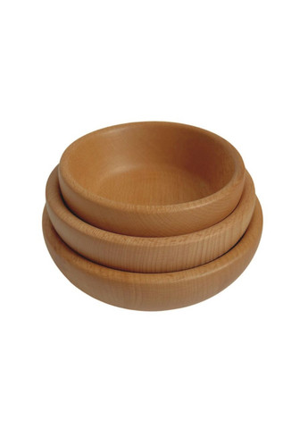 Набір дерев'яних тарілок 3 шт дуб No Brand (325482222)