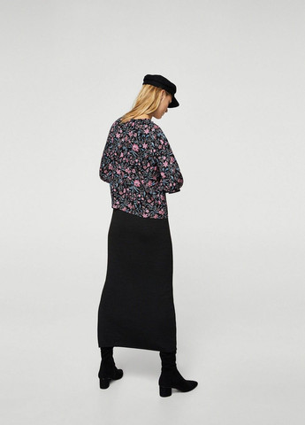 Чорна блуза Mango