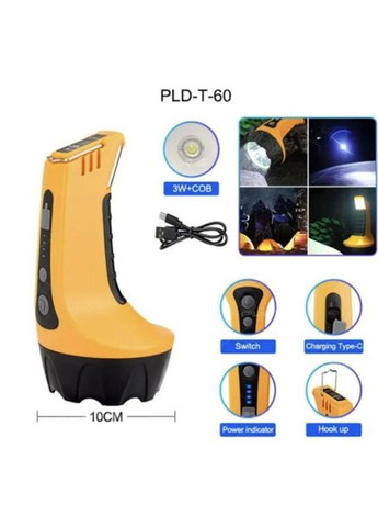 Лампа ліхтар для будинку і кемпінгу T60-3W-COB, Ліхтар переносний з батареєю, VC-786 Ліхтар прожектор No Brand (351486149)