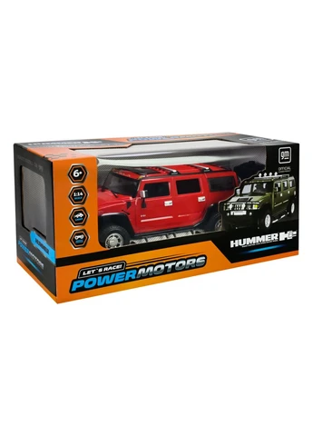 Машинка на р/у PM1401RED "POWERMOTORS", масштаб 1:14, HUMMER H2, свет, аккумулятор, в коробке (6906231373354) No Brand (372563306)