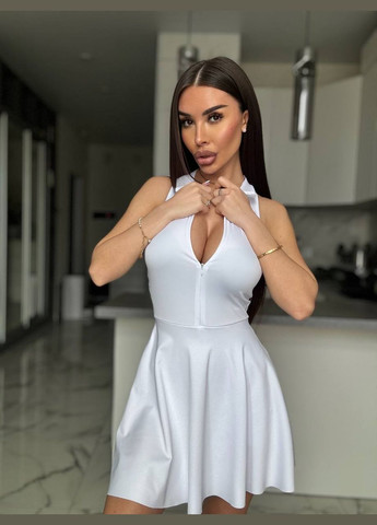 Белое спортивное, повседневный, кэжуал, вечернее женское платье FINO Mode