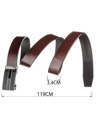 Крепкий мужской ремень с автоматической пряжкой Vintage коричневый (sku_20210) No Brand (327819435)